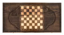 Резные нарды из бука "Лошадь 2"