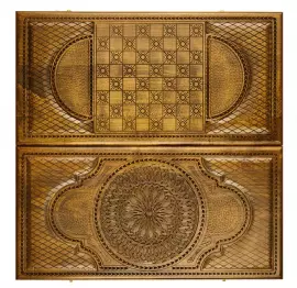 Резные нарды из бука "Сияние 4"