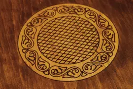 Резные нарды из бука "Сияние 4"