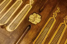 Резные нарды из бука "Сияние 4"