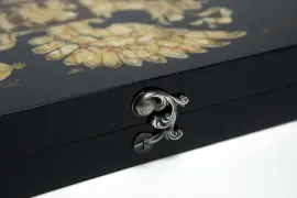 Нарды из янтаря "Герб РФ"