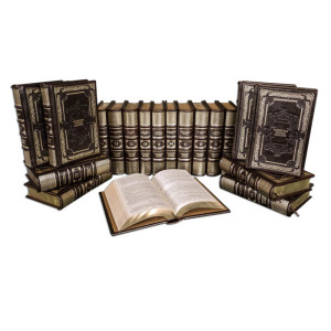 Gift books "Library of Russian Classics" by Perugia Brown (100 volumes)