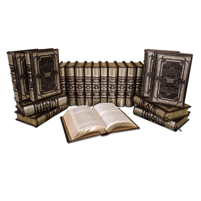 Gift books "Library of Russian Classics" by Perugia Brown (100 volumes)