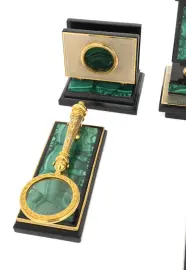 Письменный набор "Державный" малахит Письменный набор "Державный" малахит