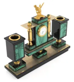 Письменный набор "Державный" малахит Письменный набор "Державный" малахит