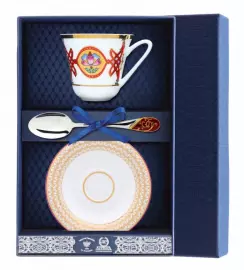 Чайный набор фарфоровый "Сад - Византия" на 1 персону