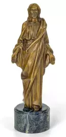 Sculptural composition "Jesus" made of bronze