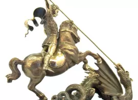 Sculptural composition "George the Victorious", medium bronze