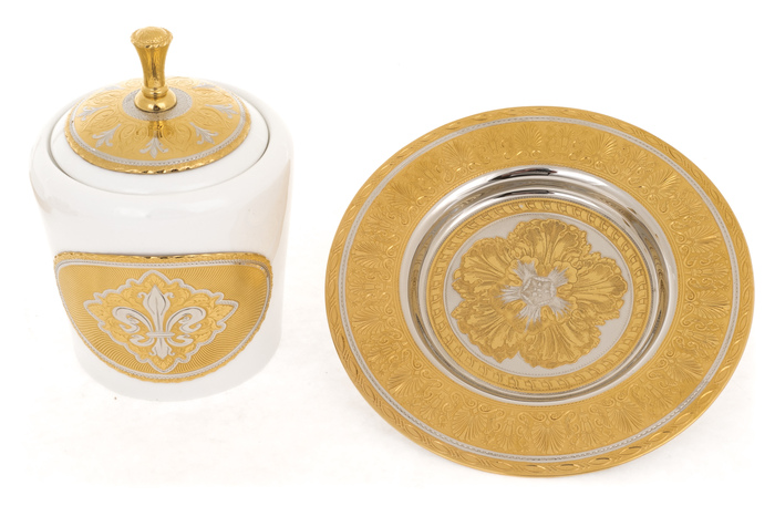 Набор для кофе "Tudor" с сахарницей, на 2 персоны, Златоуст