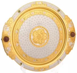 Блюдо с яшмой "Роза" Златоуст