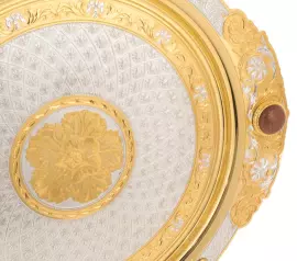 Блюдо с яшмой "Роза" Златоуст