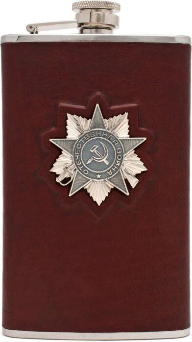 Leather flask "Victory"