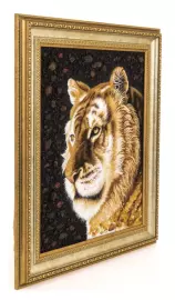 Amber painting "Tiger"