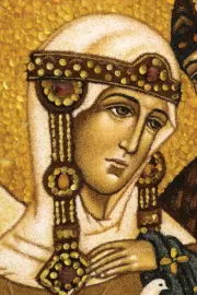 Икона из янтаря "Петр и Феврония"