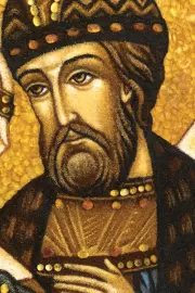 Икона из янтаря "Петр и Феврония"