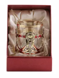 Подарочный бокал для виски из латуни "СССР" на 1 персону,