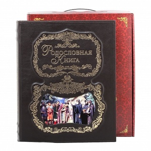Родословная книга "Благословение" с картинкой в картонной коробке