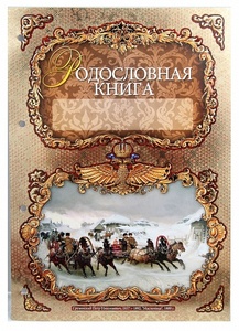 Родословная книга "Благословение" с картинкой в картонной коробке
