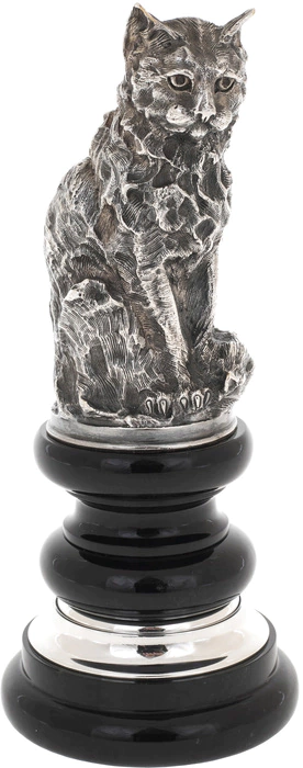 Seal "Cat" (black jade)