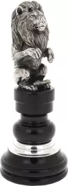 The seal "The Lion is sitting" (black jade)