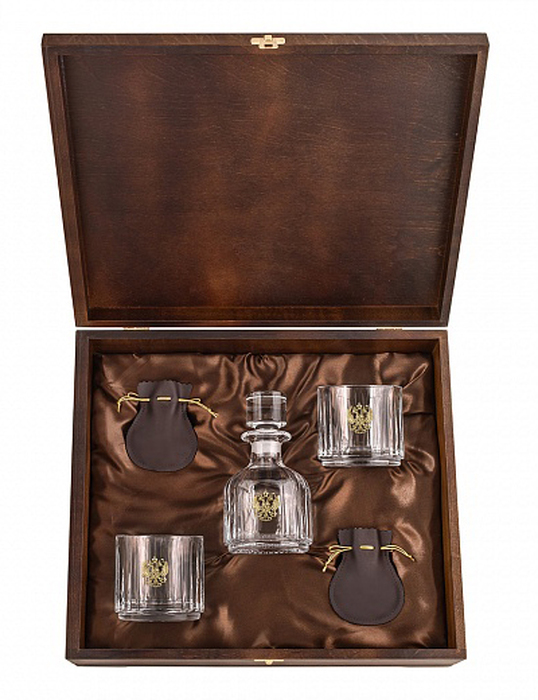 The Pyramid set. Coat of Arms of the Russian Federation" in a wooden case