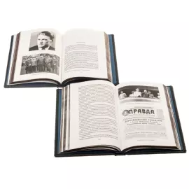 Книга в кожаном переплете "История службы государственной безопасности"