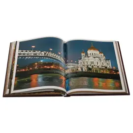Книга в кожаном переплёте "Москва" Книга в кожаном переплёте "Москва"