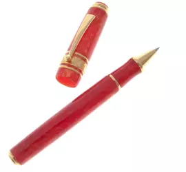 Ручка-роллер "Максима темно-красная с золотом (MAXIMA COLOUR DARKRED GOLD)"
