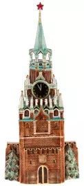 Штоф "Башня Кремля" (цветная с золотом)