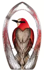 Скульптура из хрусталя "Красная Колорина"