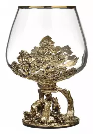 Three Bears cognac glasses set in a gift box