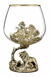 Набор из двух бокалов для коньяка "Царь-Лев"