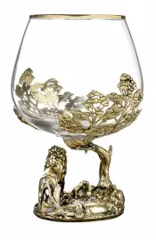 Набор из двух бокалов для коньяка "Царь-Лев"