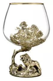 Набор из шести бокалов для коньяка "Царь-Лев"