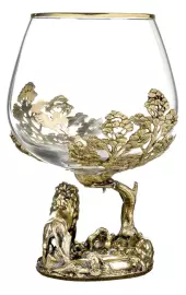 Набор из шести бокалов для коньяка "Царь-Лев"