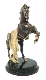 Статуэтка из бронзы "Конь" змеевик