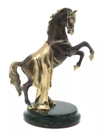 Статуэтка из бронзы "Конь" змеевик