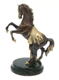 Статуэтка из бронзы "Конь" змеевик