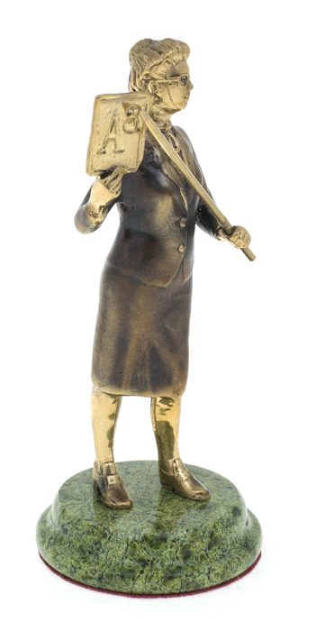 Bronze statuette "Teacher" (serpentine)