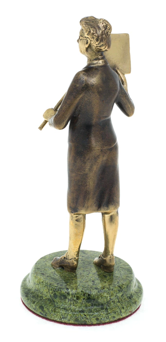 Bronze statuette "Teacher" (serpentine)