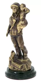 Статуэтка из бронзы "Спасатель"