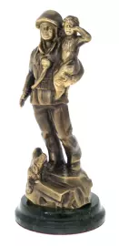 Статуэтка из бронзы "Спасатель"