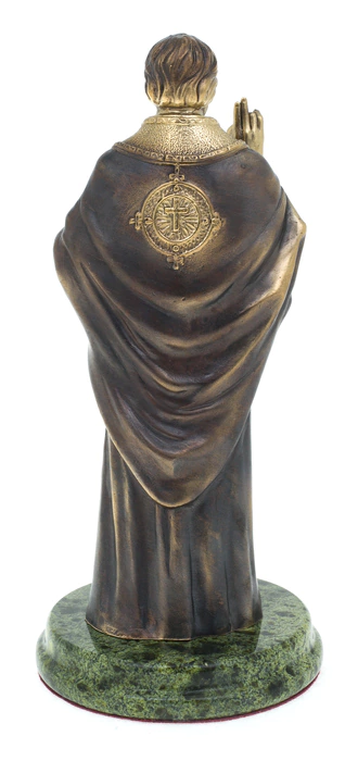 Bronze statuette "Nicholas the Wonderworker" (serpentine)