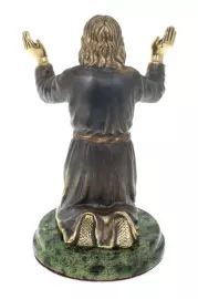 Статуэтка из бронзы "Серафим Саровский" змеевик