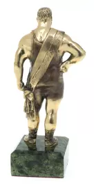 Bronze statuette "Ivan Poddubny" (serpentine)