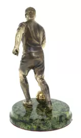 Bronze statuette "Football Player" (serpentine)