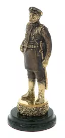 Bronze statuette "Policeman with seal" (coil)