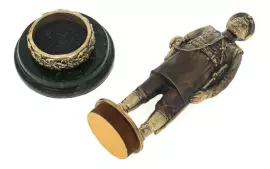 Bronze statuette "Policeman with seal" (coil)