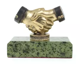 Статуэтка из бронзы "Рукопожатие" (большое)