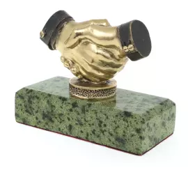 Статуэтка из бронзы "Рукопожатие" (большое)